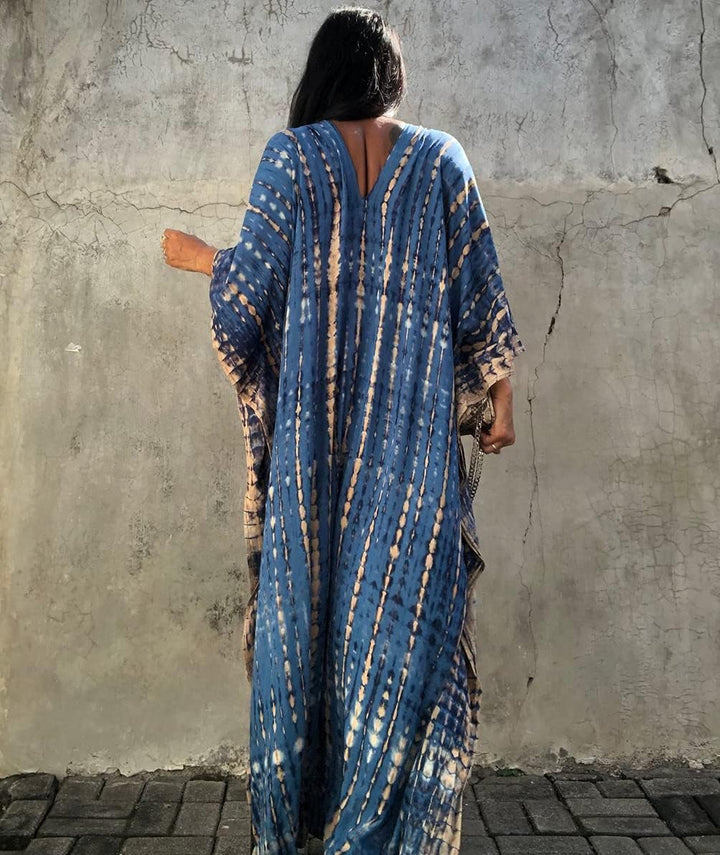 Bsubseach Damen Strandkleid Boho Strandponcho Plus Grösse Kaftan Sommerkleid Maxikleid Lose Maxi Kim