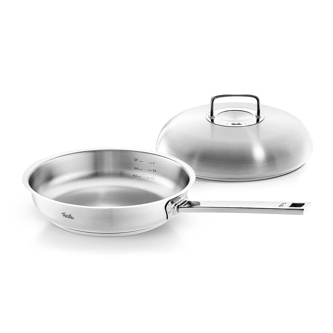Fissler Original-Profi Collection/Edelstahl Pfannen-Set 2-teilig (Ø 28 cm) Stielpfanne unbeschichtet