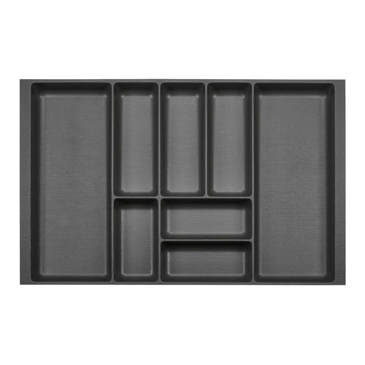 ORGA-BOX 2 Besteckeinsatz Tiefe: 461 x Breite: 709 mm anthrazit mit Canvas Struktur für 80er Nobilia