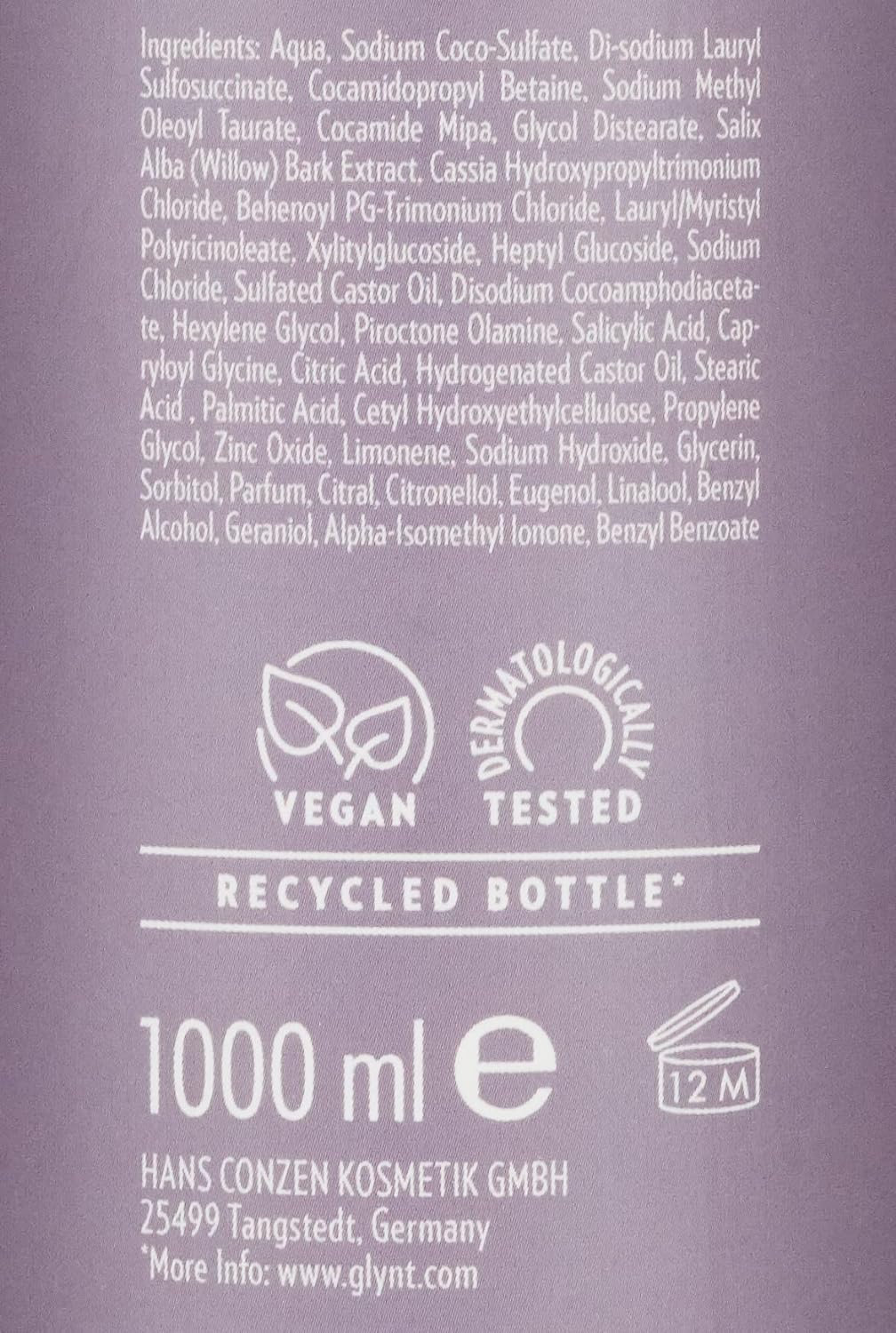 Glynt DERMA Regulate Shampoo 4, 1000 ml 1 l (1er Pack), 1 l (1er Pack)