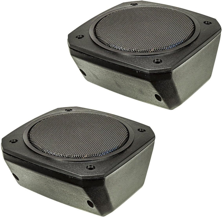 tomzz Audio 4000-010 Retro Look Aufbau Lautsprecher-Satz im Gehäuse DIN 100mm Lautsprecher 2-Wege Ko
