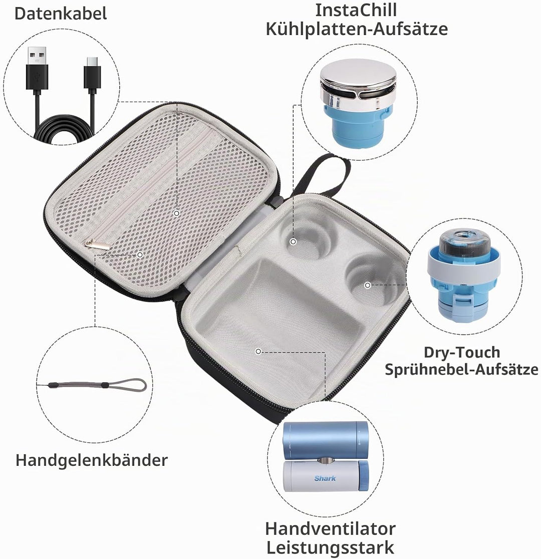 Hartschalen-Tragetasche, kompatibel mit Shark ChillPill, Hartschalen-Reiseetui, kompatibel mit Shark