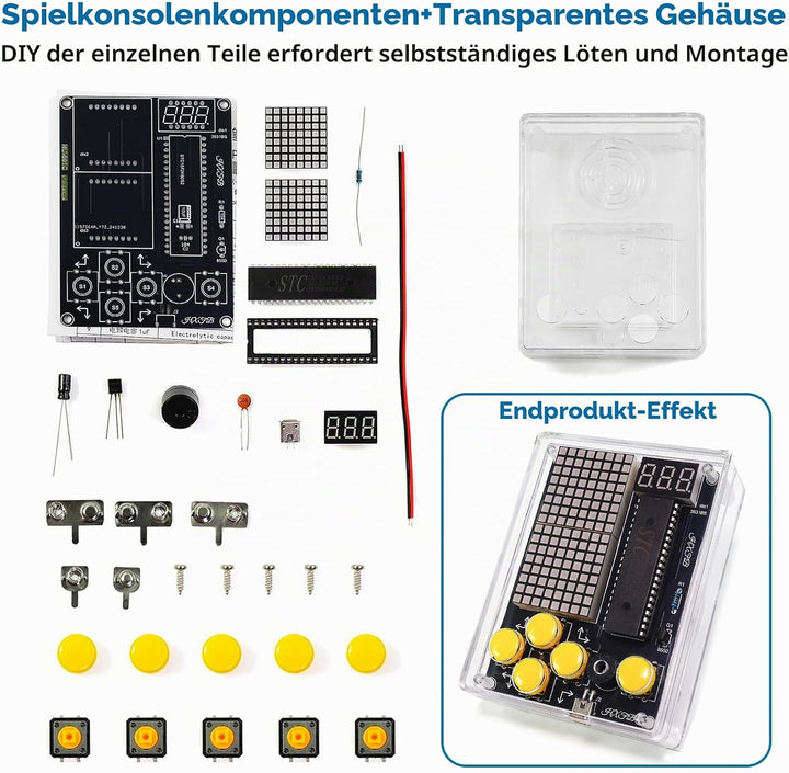 DIY Spielekonsole Löt Bausatz Neue Modelle 7 in 1 Spielekonsole Löten Bausatz 7 Spielearten DIY Game