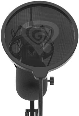 Genesis Gaming Mikrofon Radium 400 G2 mit Arm, USB Microphone Kit mit Stummschalttaste für Podcast S