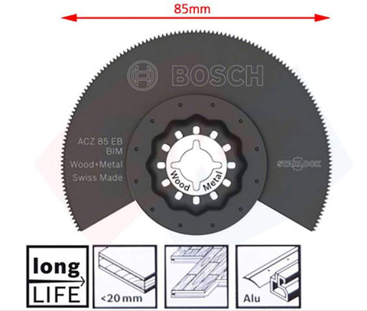 Bosch Professional 5 tlg. Starlock Carbide Tauchsägeblatt/Segmentsägeblatt Set (für Holz und Metall,
