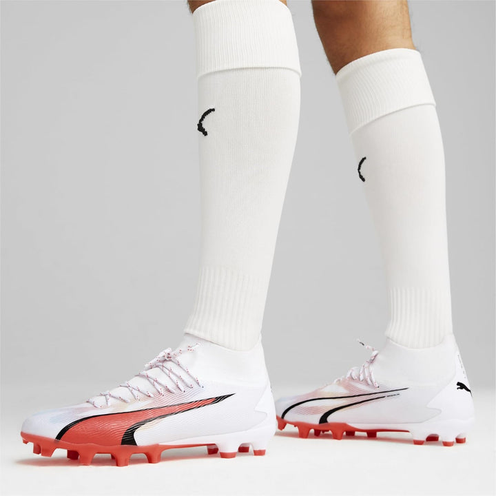 PUMA Herren Ultra Pro Fg/Ag Fussballschuh 40 EU Puma White Puma Black Fire Orchid, 40 EU Puma White