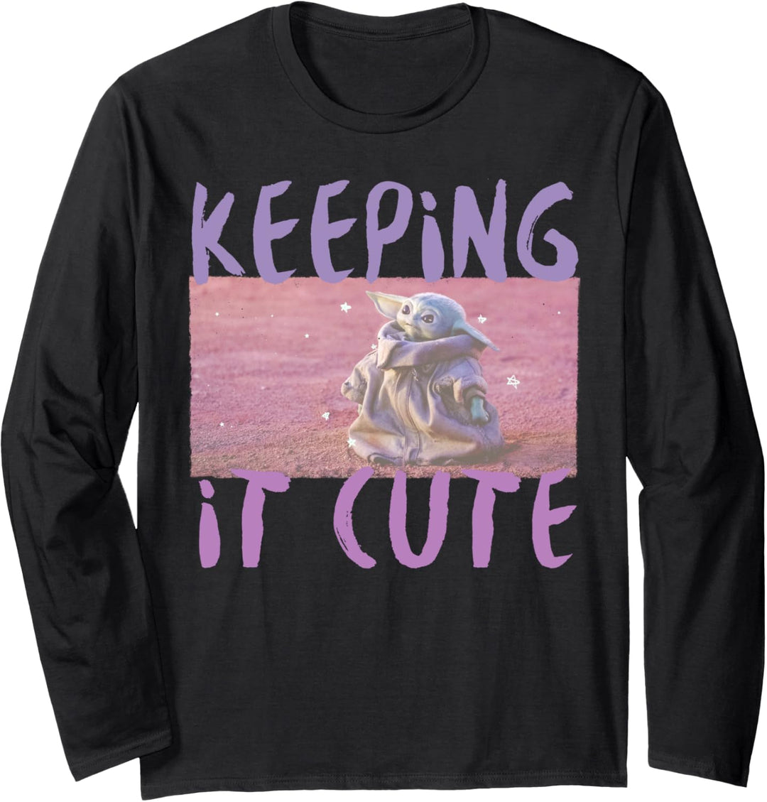 Star Wars The Mandalorian The Child Keeping It Cute C1 Langarmshirt