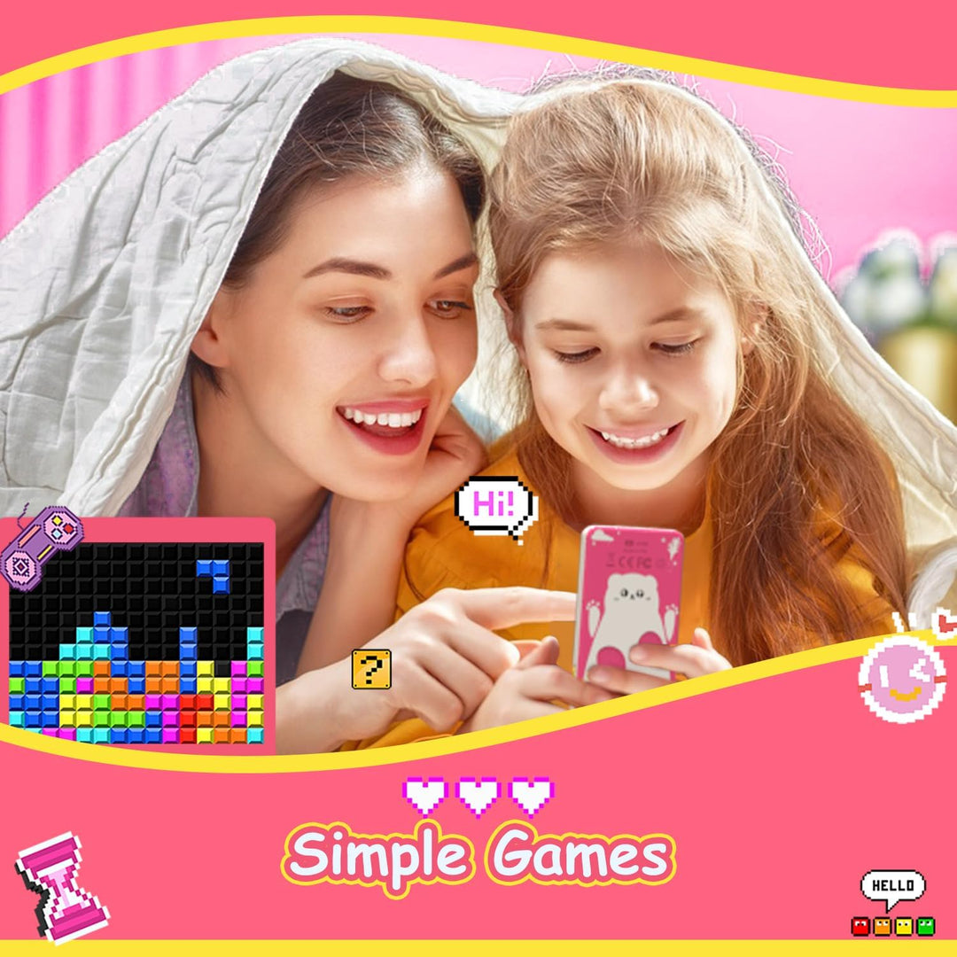 wiwoo Leitor de Mp3 para Crianças, Reprodutor de Mp3 Infantil, Reprodutor de Música com Videogame, G