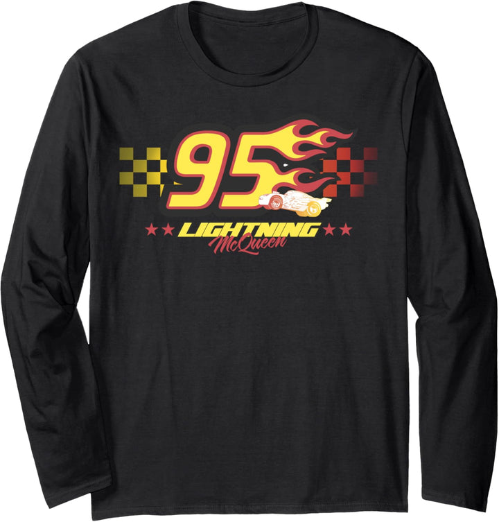 Disney Pixar Cars Lightning McQueen 95 Flame Langarmshirt