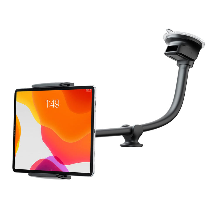 ICARMOUNT Tablet Halterung Auto mit Saugnapf, iPad Halterung 7–12,4 Zoll | Flexibler 13"-Schwanenhal