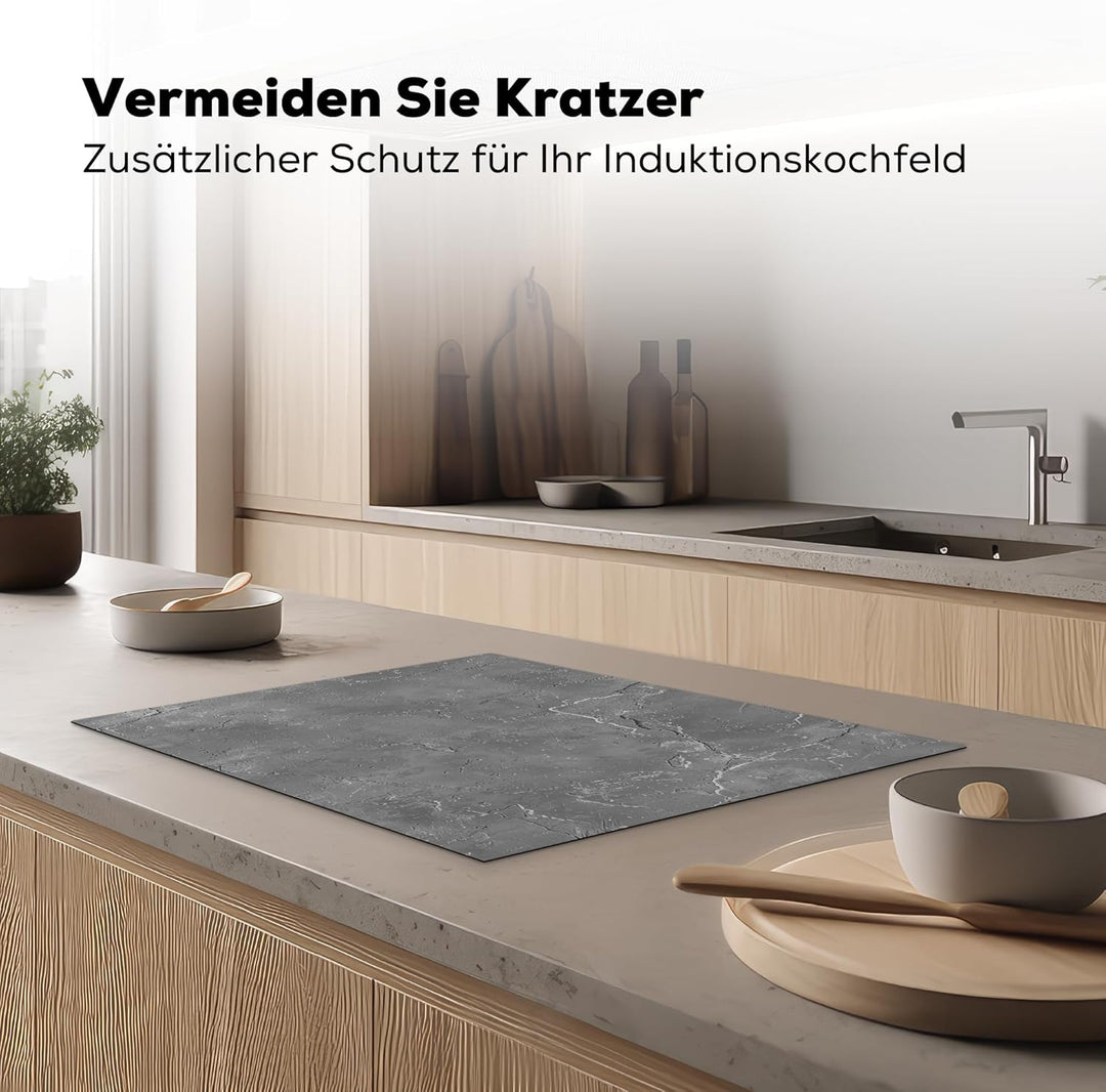 KitchenYeah© Herdabdeckplatte 70x52 cm Einteilig Ceranfeld Abdeckplatte für Induktionsschutz Ceranfe