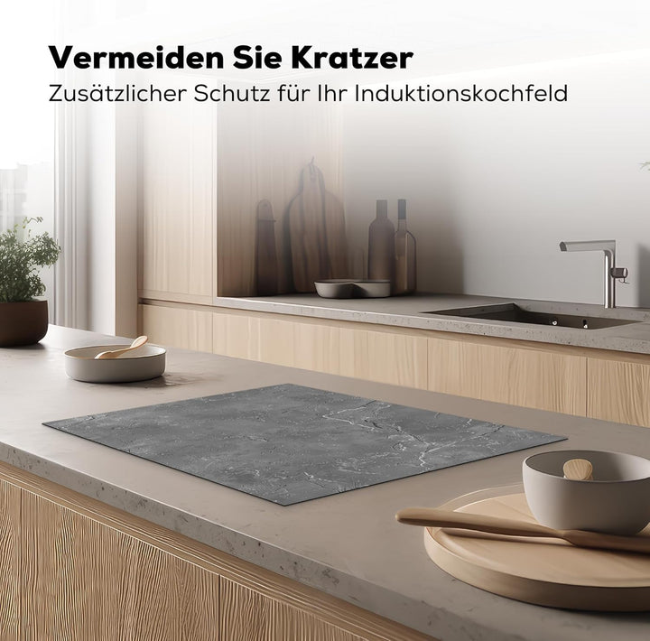 KitchenYeah© Herdabdeckplatte 70x52 cm Einteilig Ceranfeld Abdeckplatte für Induktionsschutz Ceranfe