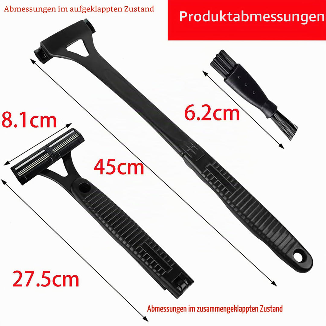 Rückenrasierer Herren Rücken Rasierer - Black, 1 Stück, Rückenhaarentferner Body Men, Enthält 2 Scha