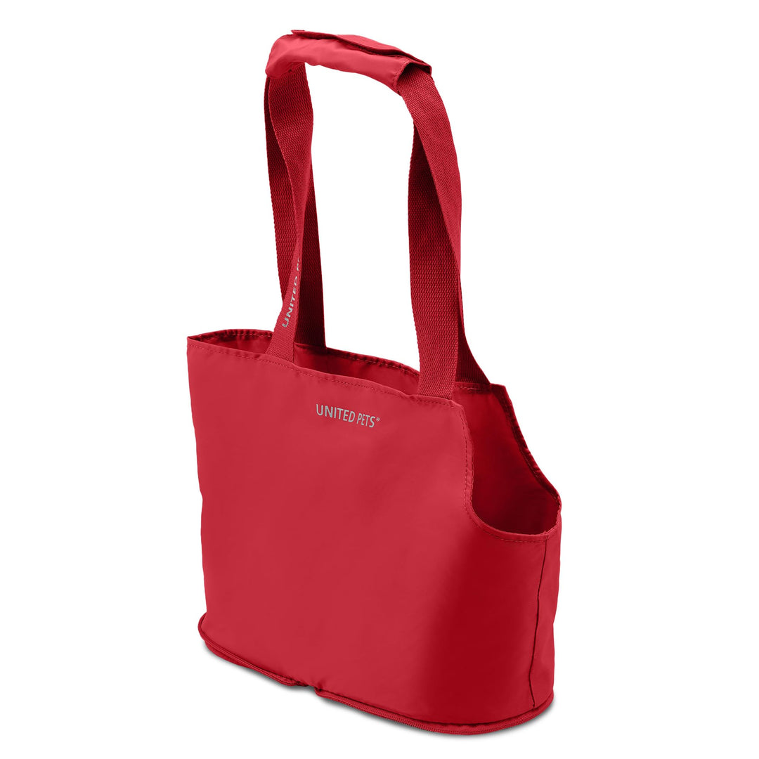 United Pets Lazy Dog Design Tragetasche für Hunde, leicht, faltbar, Rot Rot Taglia unica, Rot Taglia