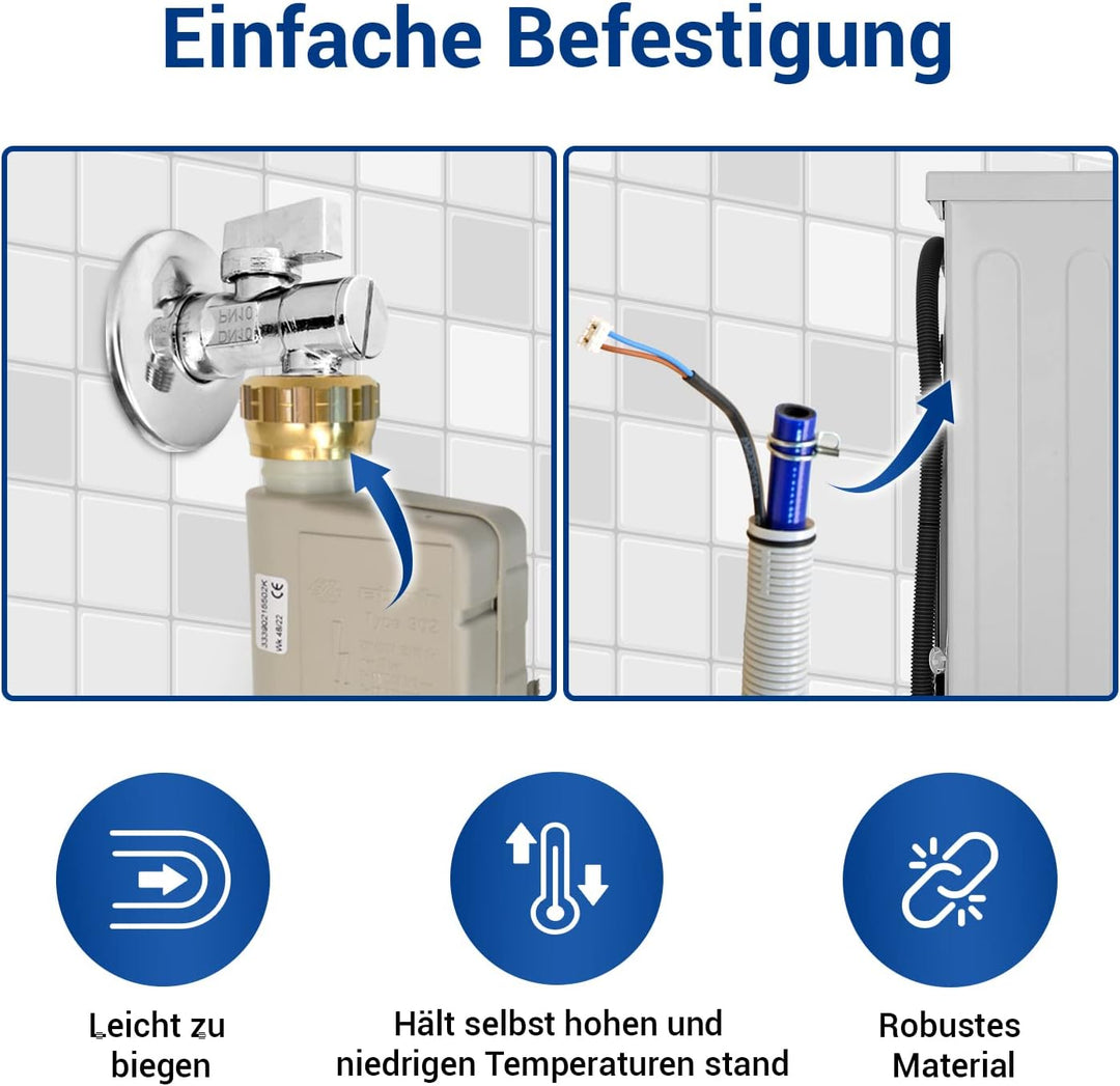 Wasserzulaufschlauch Schlauch Aquastopschlauch 1,6 m Ersatz für Miele 5729731 Zulaufschlauch Aquasto