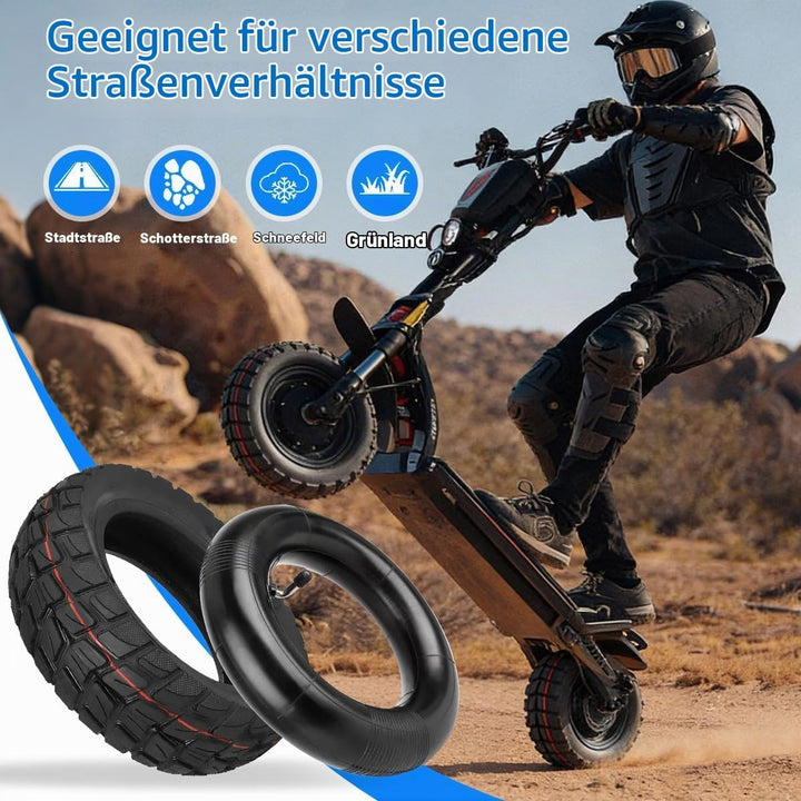 10x2.75-6.5 E Scooter Reifen mit 10x2.5 Schlauch, Reifen Schlauch für Elektroroller, Extra Dicker &amp;