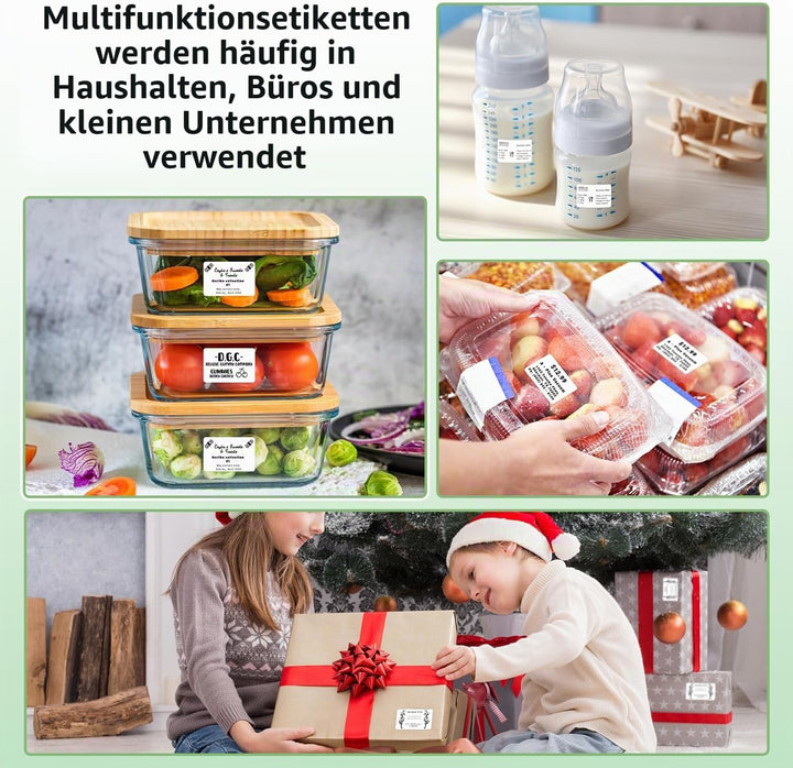 Phomemo M110 Etiketten - 6 Rollen M110/M220/M221/M120/M200 Thermo-Etikettenpapier 30x20mm (1.18„ x 0