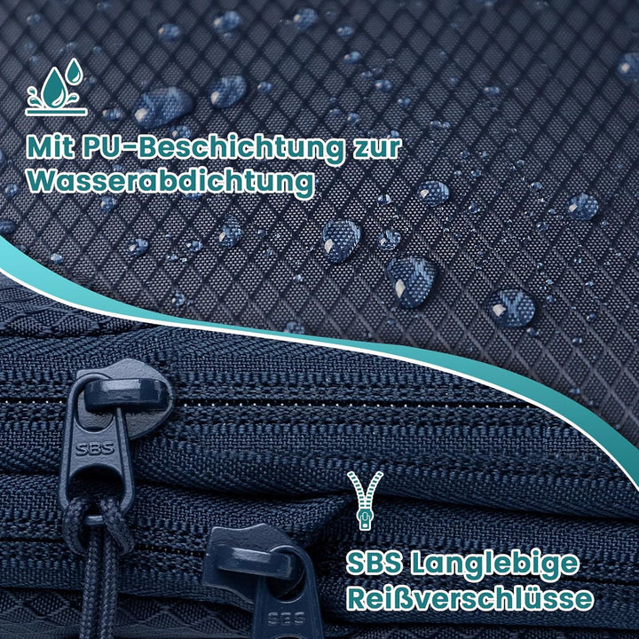 Packing Cubes Compression 8 Stück Koffer Organizer,Wasserdicht PackwüRfel Packtaschen Kompression, T