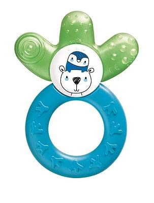 MAM Cooler Maschio Singolo - BPA-freier Lutscher für Babys ab 4 Monaten - Grün und Hellblau hellblau