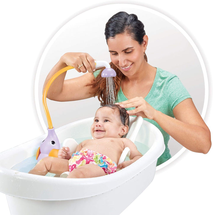 Yookidoo - Handbrause Elefant lila – Spiel Bad und Dusche Erwachen der Sinne – Wasserschlauch – Gesc