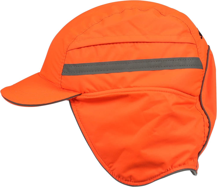 3M™ First Base™ 3 Anstosskappe 2021218, Winter, fluoreszierende Warnfarbe, Orange, verkürzter Schirm