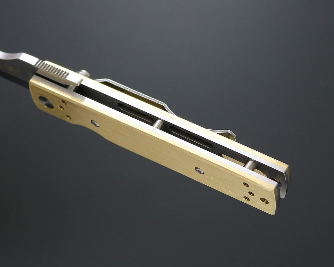 DELLINGER Japanisches messer higonokami KANETSUNE TANZAKU-TOU - Edelstahl AUS-8 rostfrei, Messinggri
