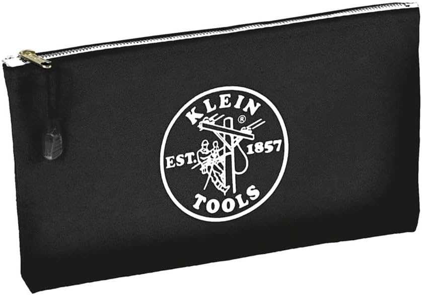 Klein Tools 5140 Leinwand Reissverschluss Taschen, 5141 Red, Gray, Black, Brown 4-Pack, Red, Gray, B