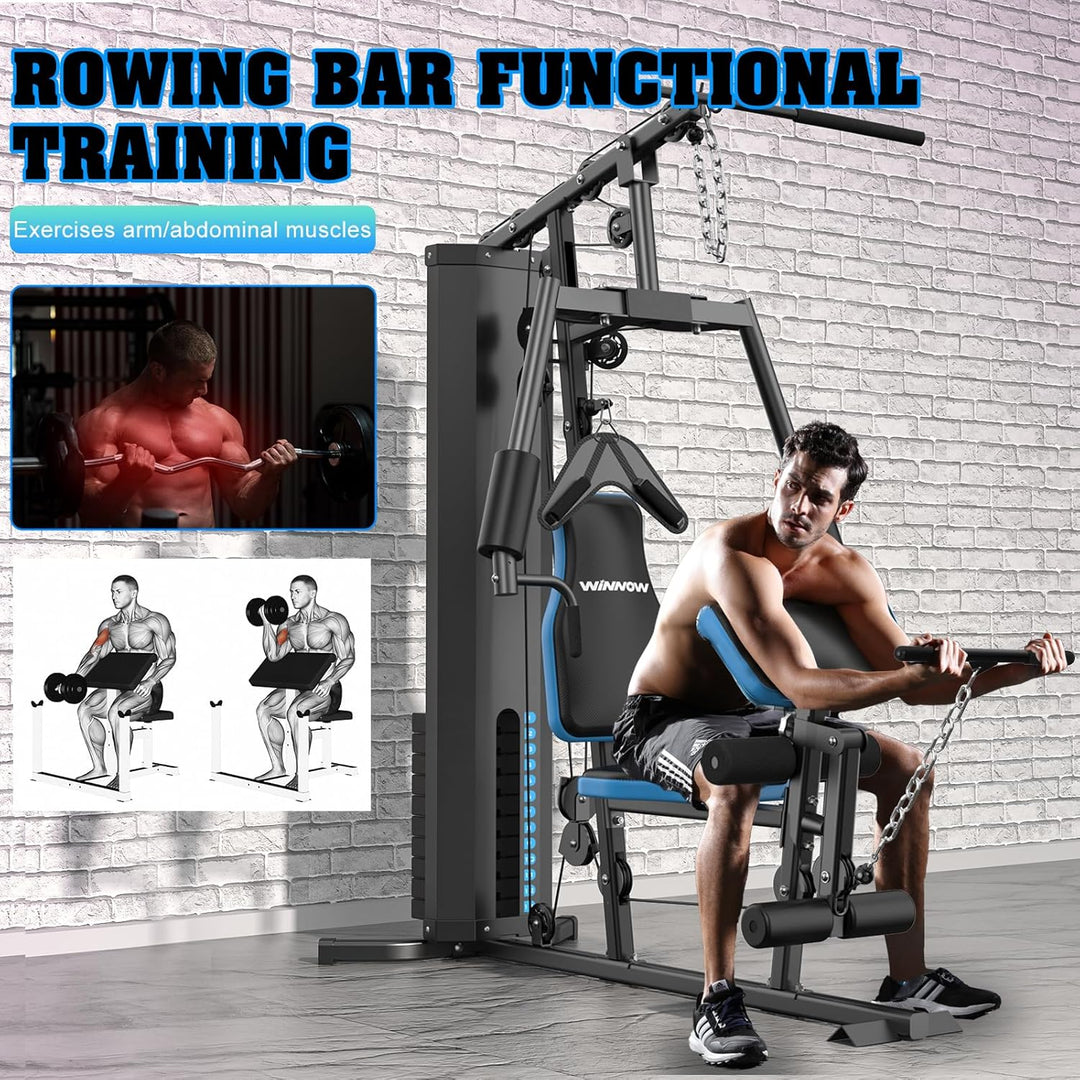 WINNOW Heim Gym Multifunktionales Ganzkörper-Heimfitnessgerät für Heimtrainingsgeräte Trainingsgerät