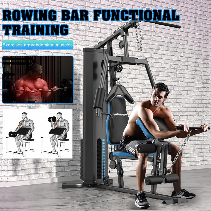 WINNOW Heim Gym Multifunktionales Ganzkörper-Heimfitnessgerät für Heimtrainingsgeräte Trainingsgerät