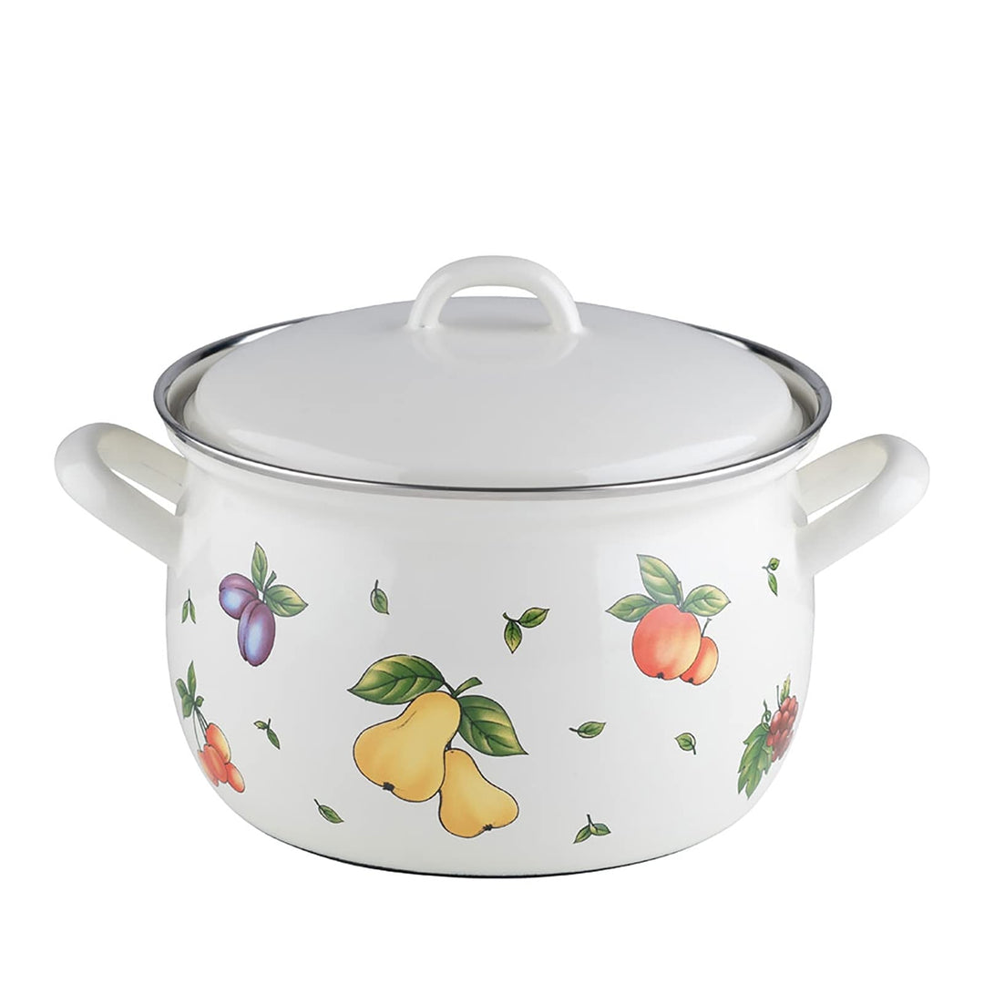Riess, 0166-068, Fleischtopf mit Deckel 20, COUNTRY - FRUIT GARDEN, Durchmesser 20 cm, Inhalt 3,5 Li