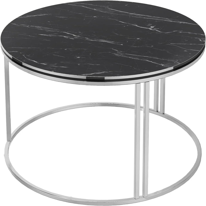 [en.casa] Couchtisch Aulum Beistelltisch 50 x 80 cm Kaffeetisch aus Spanplatte und Metall Sofatisch