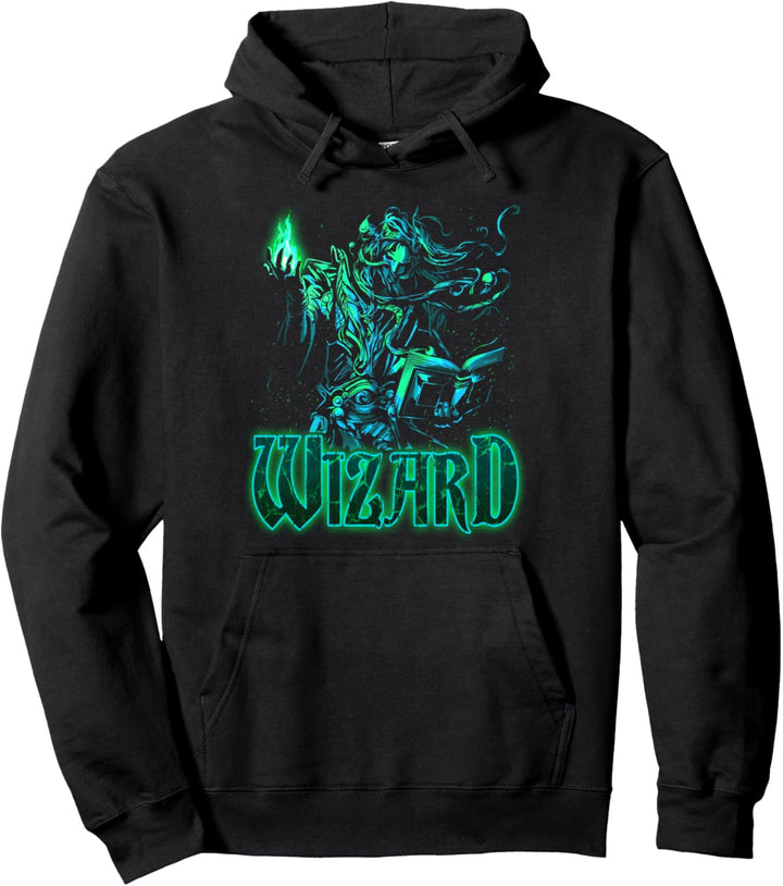 Elven Wizard Fantasy Rollenspiel, RPG Gamers Grafik Pullover Hoodie