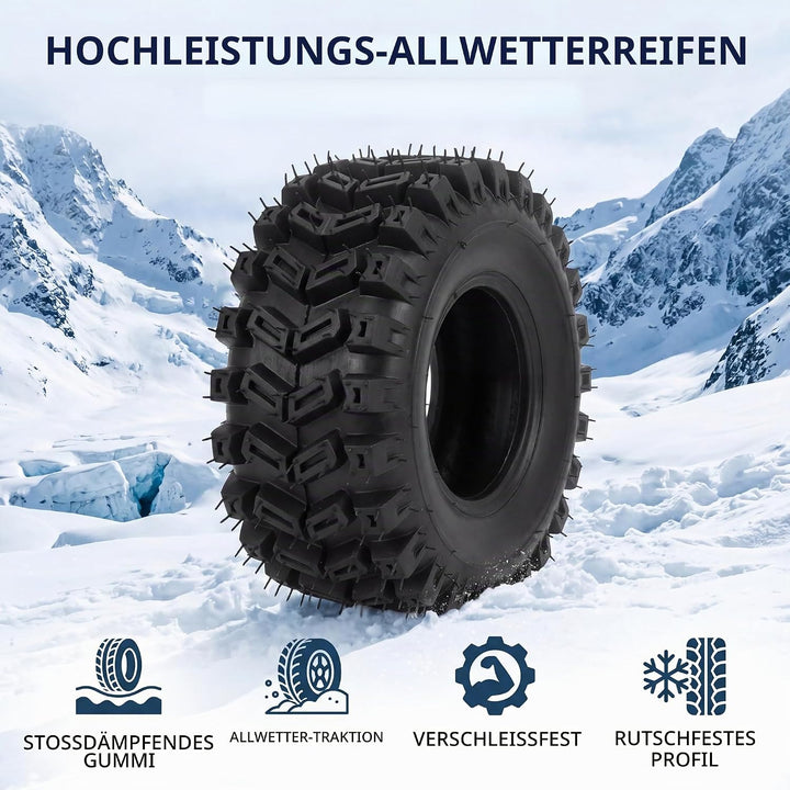 Motorradreifen, 13x4,10-6 Reifen Verdicken Rutschfester Gummi-Schneekehrer-Reifen Geeignet für ATV K
