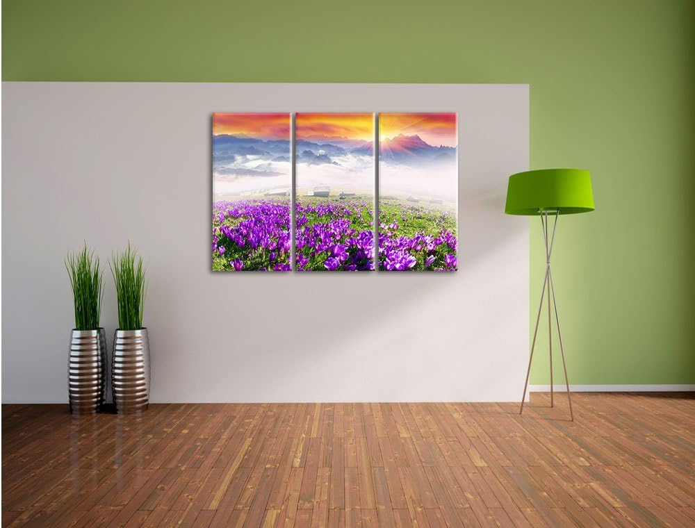 Pixxprint Sonnenaufgang im Karpaten Gebirge als Leinwandbild/Grösse: 3Teilig / Wandbild/Kunstdruck/f