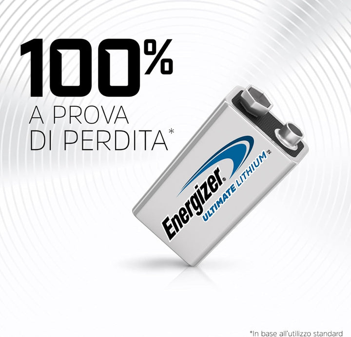 Energizer L522-8 Lithium Energizer Ultimate 9V Block Batterie 6LR61, 8er pack