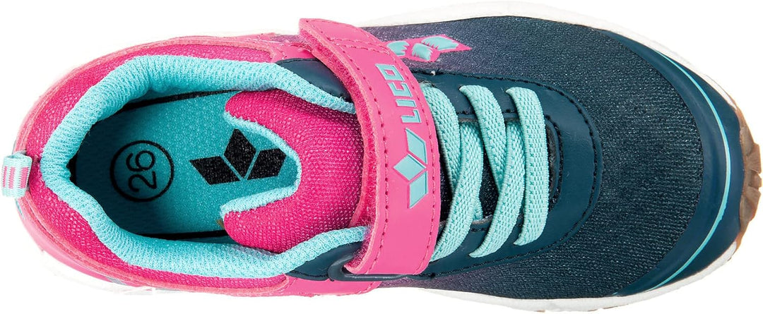 Lico Unisex Kinder Barney Vs Sneaker, Marine Pink Türkis