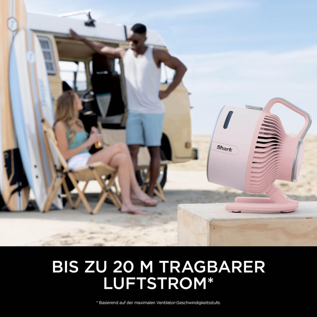 Shark FlexBreeze HydroGo Starker Ventilator mit Sprühnebel, Kühlung für drinnen & draussen, leise &