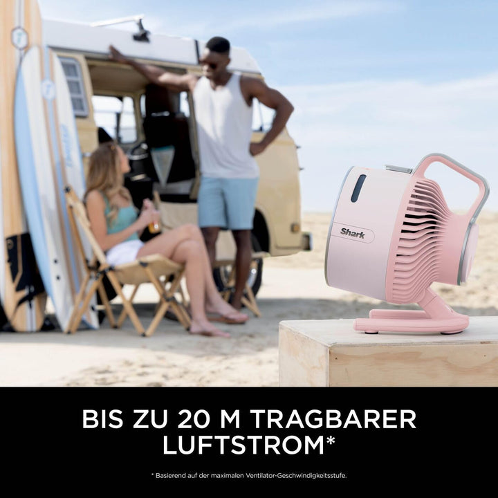 Shark FlexBreeze HydroGo Starker Ventilator mit Sprühnebel, Kühlung für drinnen & draussen, leise &