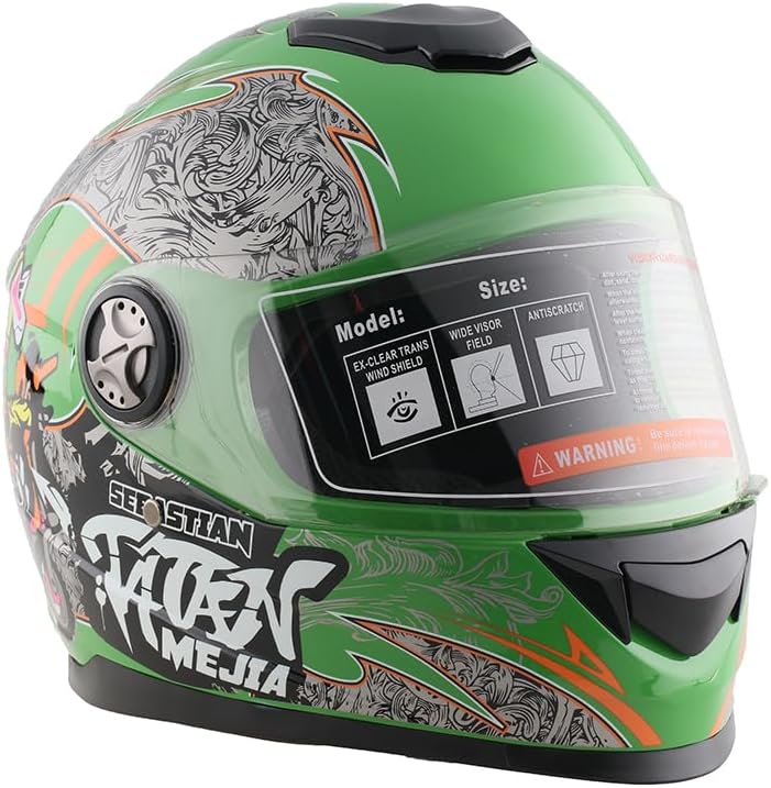 Kinder Integralhelm Mejia – Motorradhelm für Kinder, ABS-Schale, robuster Kinderhelm für Downhill, Q