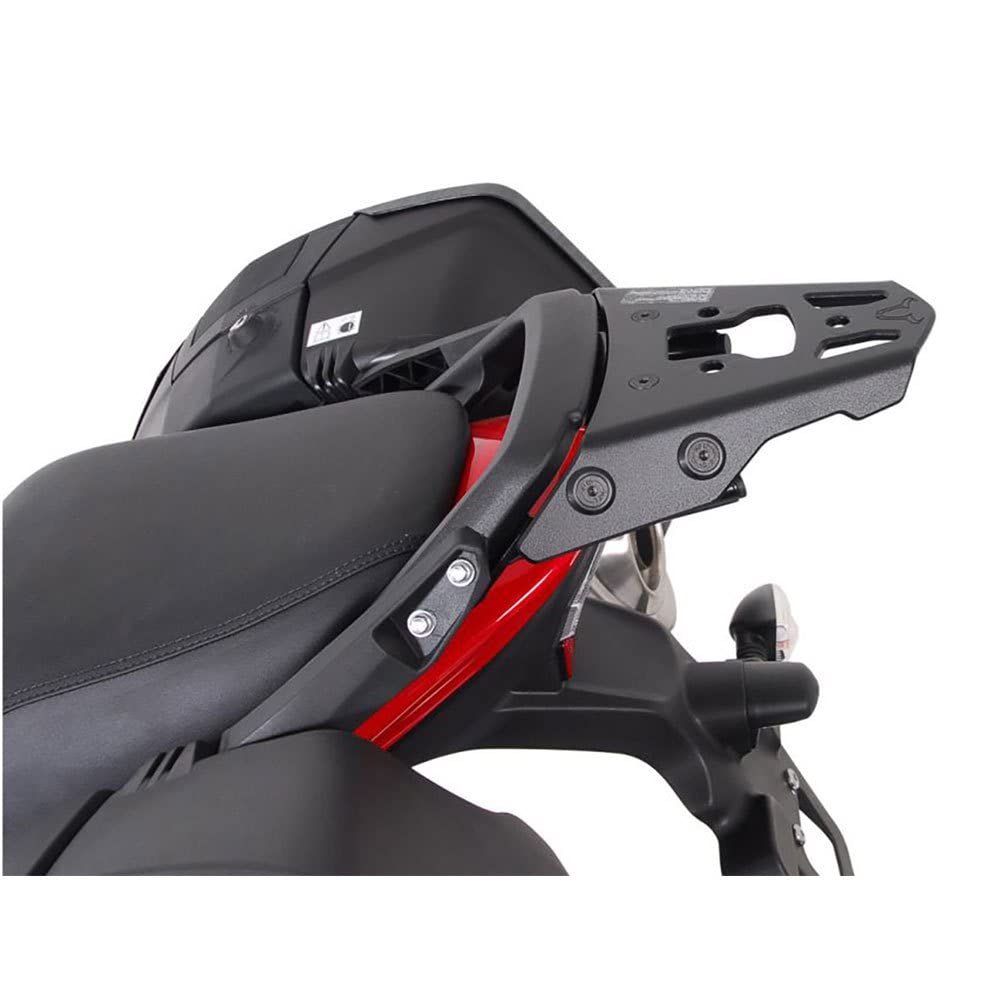 SW-MOTECH ALU-RK Gepäckträger, Schwarz für Sprint ST 1050 / Tiger 1050 SE