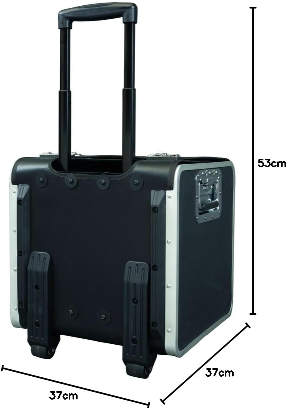Trolley Aktenkoffer Parma aus Lederimitat, schwarz, ca. 37 x 53 x 37 cm, mit 2 TSA Zahlenschlösser