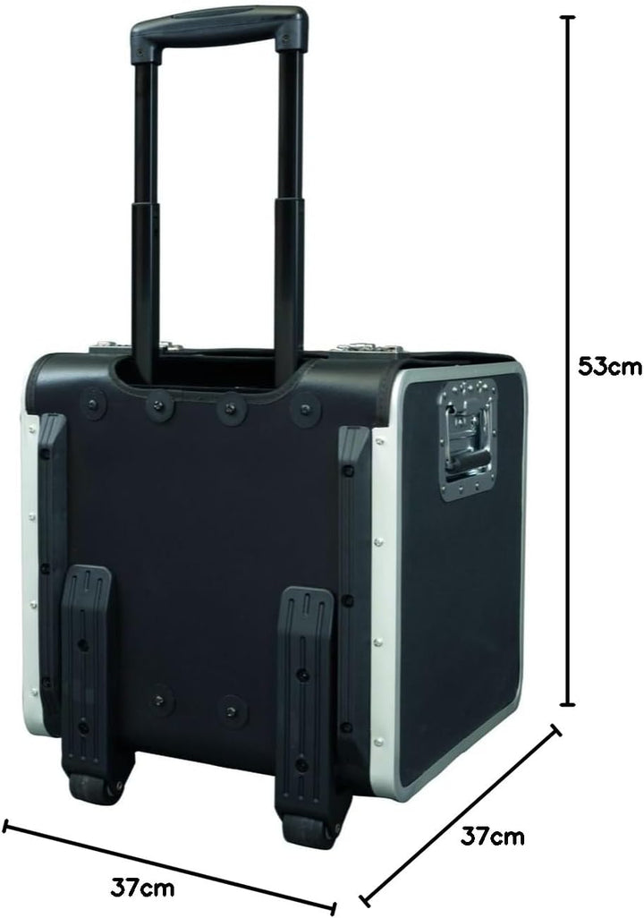Trolley Aktenkoffer Parma aus Lederimitat, schwarz, ca. 37 x 53 x 37 cm, mit 2 TSA Zahlenschlösser