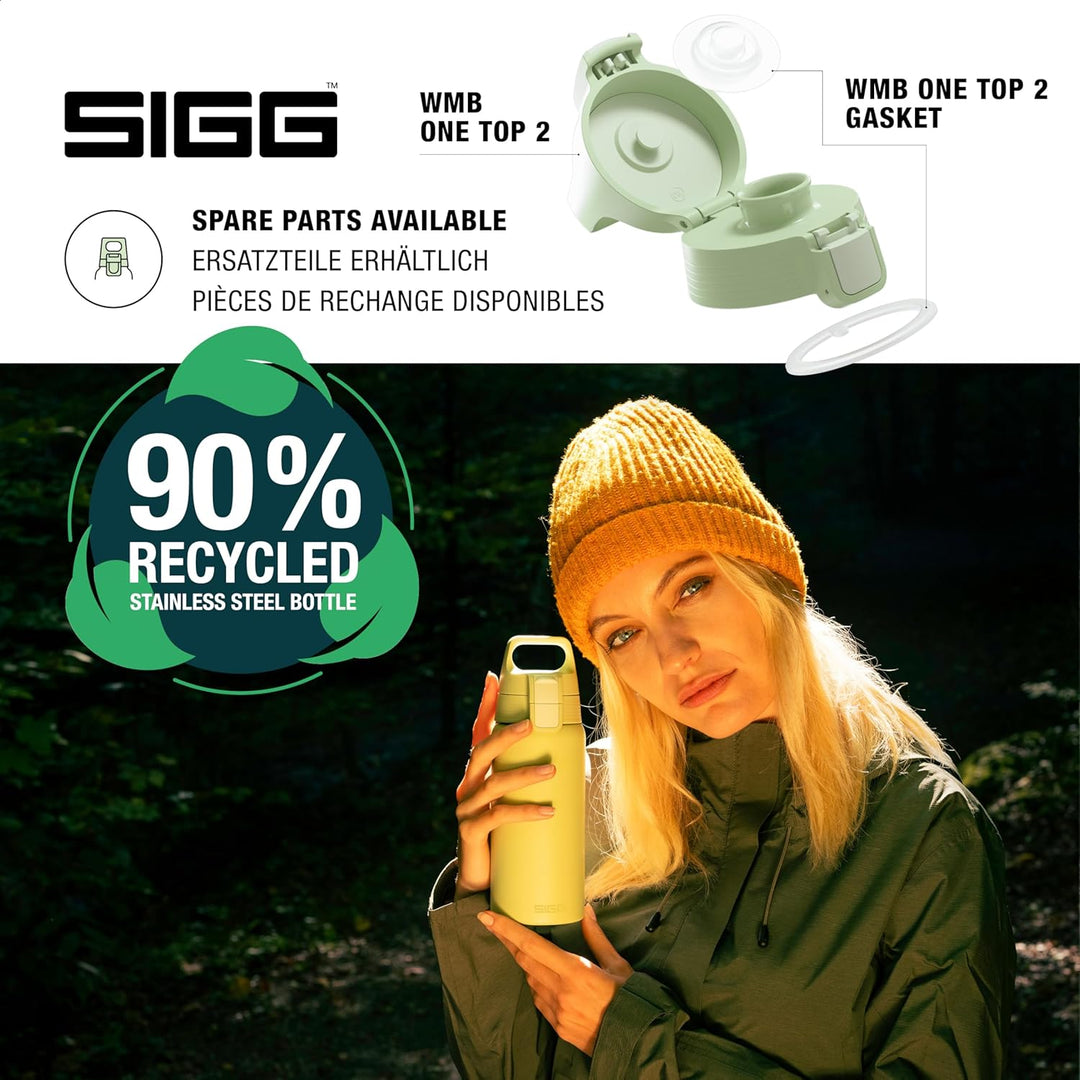 SIGG - Isolierte Trinkflasche - Shield Therm One Eco Green - Für kohlensäurehaltige Getränke geeigne