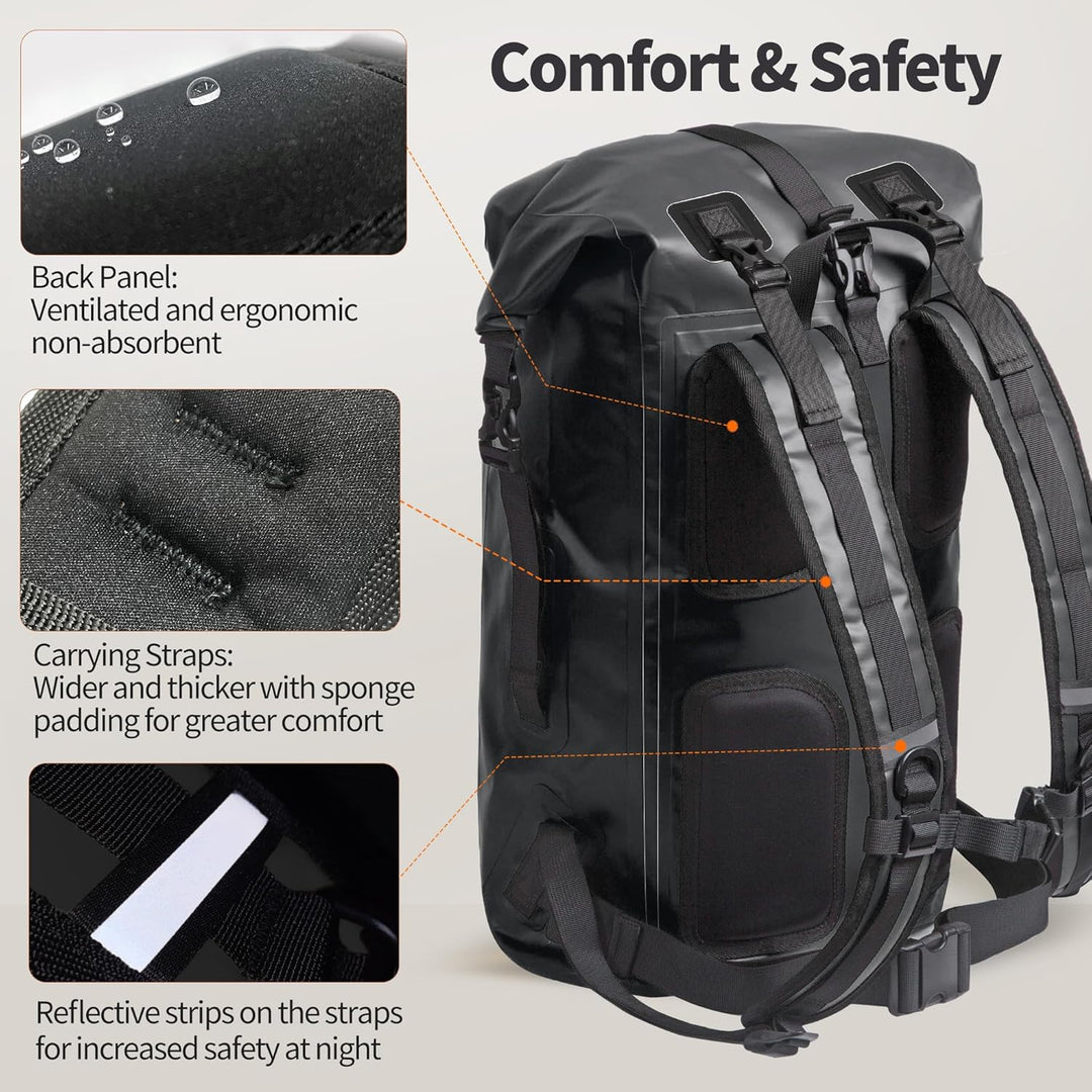 Origem Wasserdichter Rucksack, 35L/55L/85L Rolltop Rucksack Wasserdicht, Dry Bag mit Computereinsatz