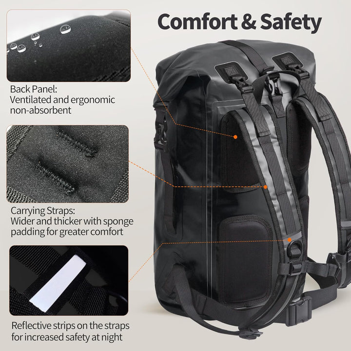 Origem Wasserdichter Rucksack, 35L/55L/85L Rolltop Rucksack Wasserdicht, Dry Bag mit Computereinsatz