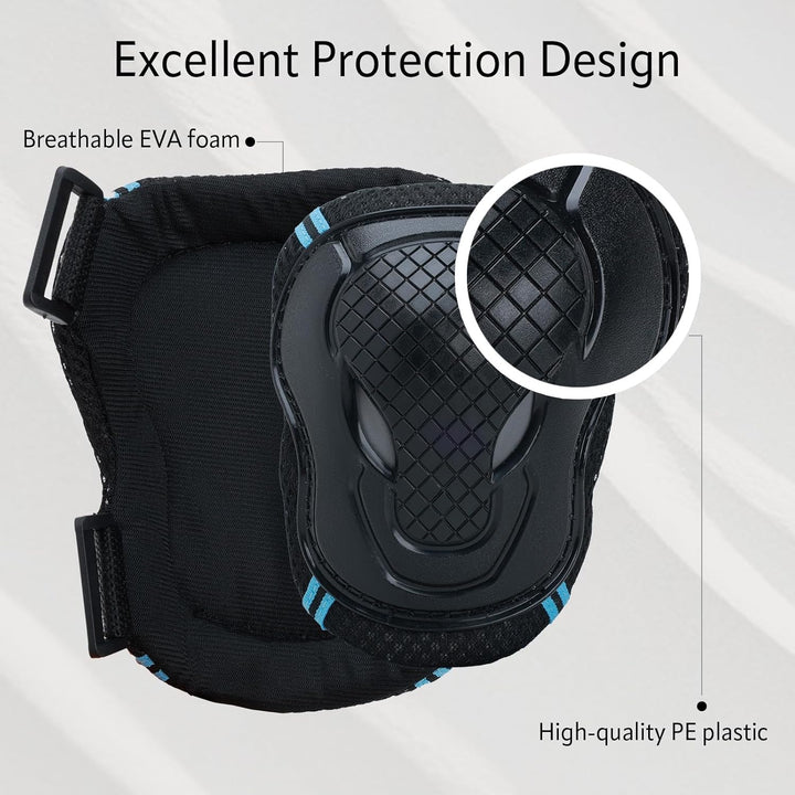 Kinder Knieschoner Ellenbogenschoner und Handgelenkschoner Set, Schützer Set[6pcs] für Kinder Kniesc