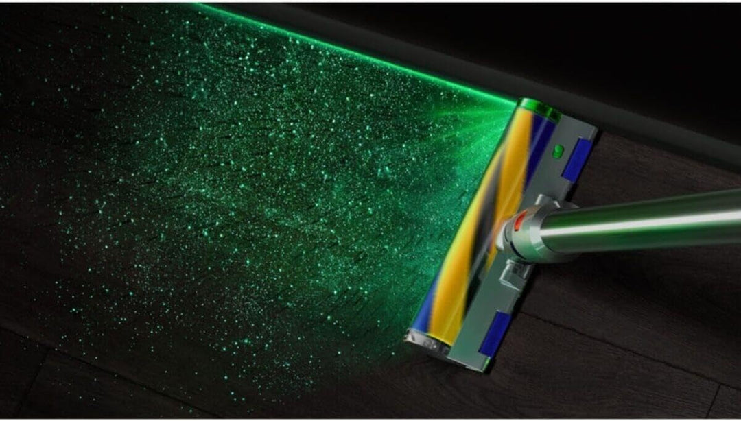 Dyson V15 Detect Absolute Akku-Handstaubsauger mit Stiel - Nickel/Satin Gelb