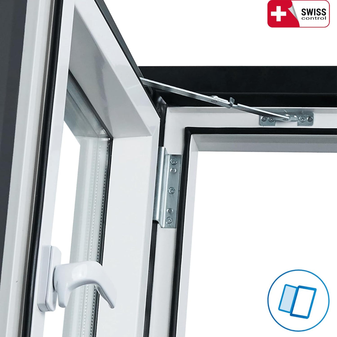 SkyLight Kunststoff Dachausstiegsfenster Loft mit 3-fach Verglasung, energieeffizient, Drehfenster m