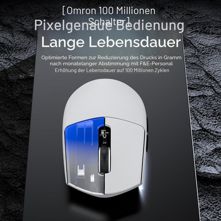 ATTACK SHARK G3PRO Gaming-Maus mit magnetischer Ladestation, PixArt PAW3311 Gaming-Sensor, Bluetooth