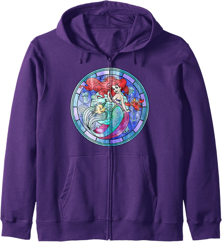 Disney The Little Mermaid Ariel Glass Window Kapuzenjacke